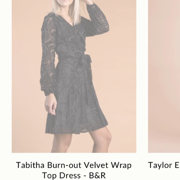 ISO CALLED TO SURF TABITHA DRESS - BLACK VELVET - Picture 1 of 2